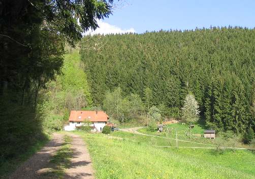 Unser Haus von Westen aus im Frhling fotografiert.